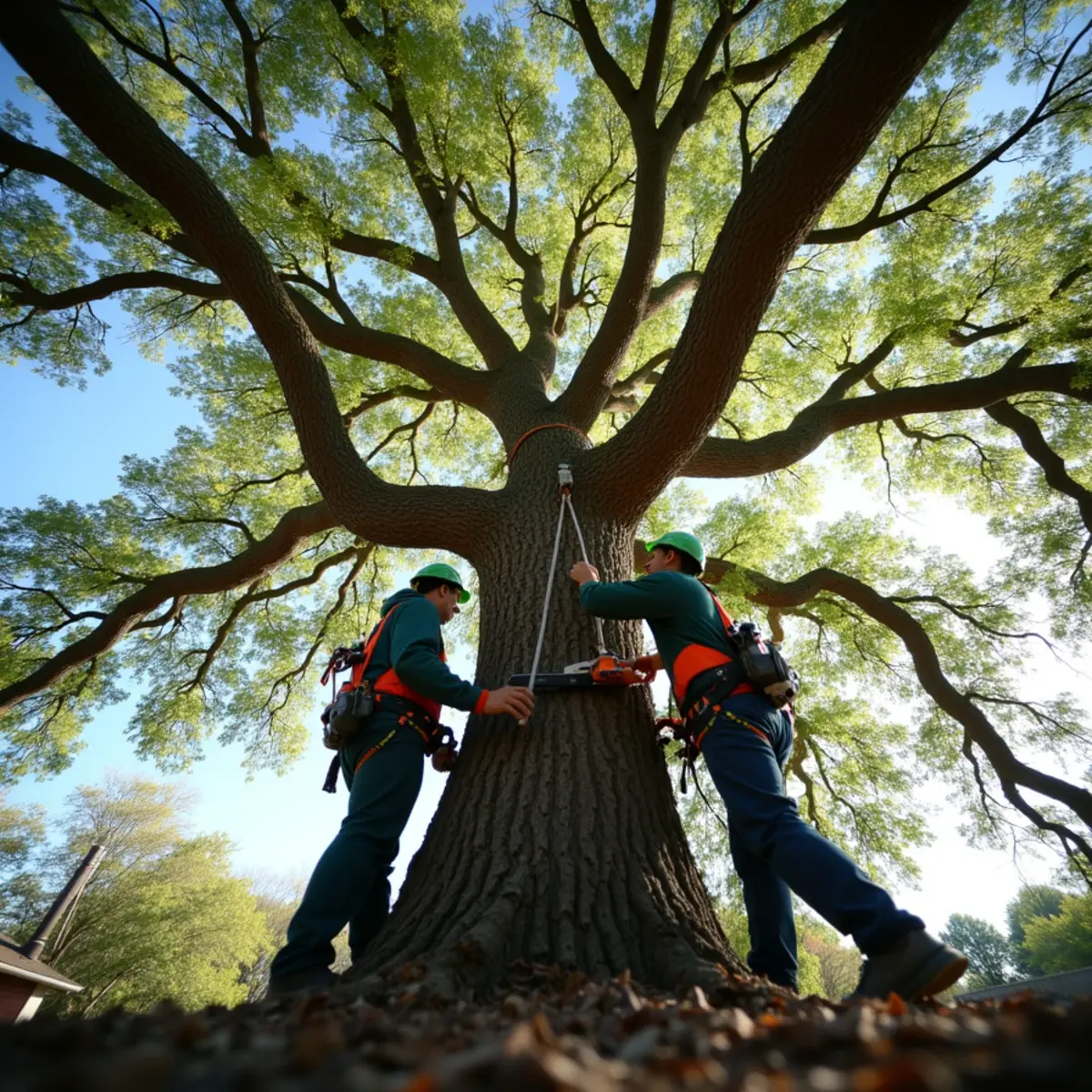 Tree height and canopy spread factors influencing trimming costs